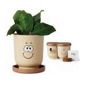 Goofy Grow Pot Eco Planter Set w/ Chive Seeds